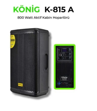 König K-815A 15'' 800W Aktif Kabin
