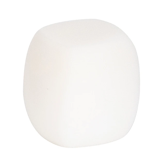 Tv Mikrofon Süngeri Beyaz Logo Yazılabilir görünüm