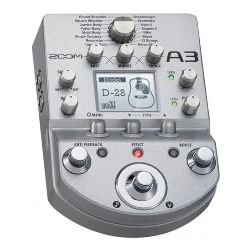 Zoom A3 Akustik Gitar Prosesör detay