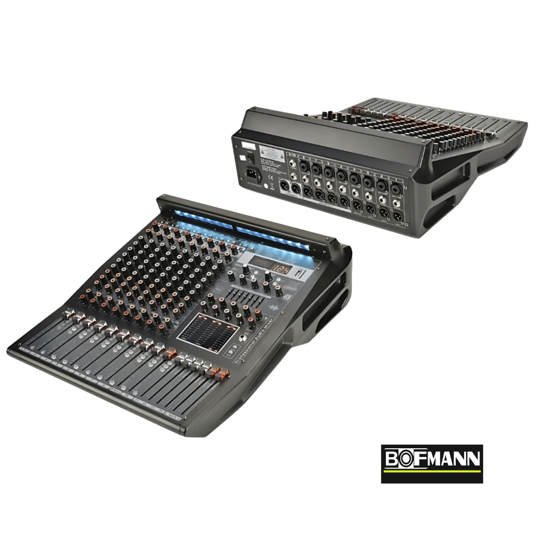 Bofmann BF-PRO8 10 Kanallı 2x380 DSP Efektli 4 Grup Çıkışlı Amfisiz Mikser