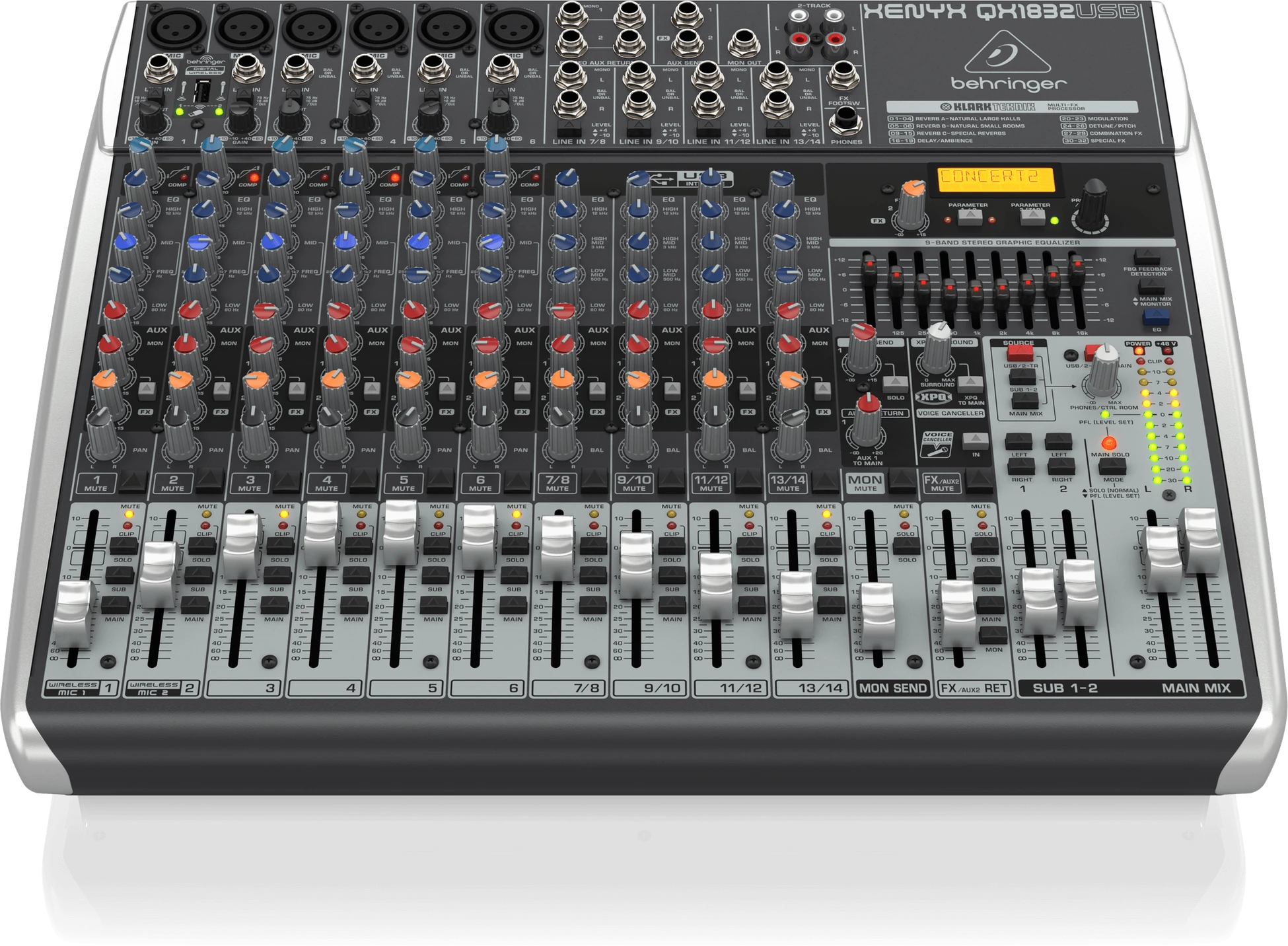 Behringer Xenyx Qx1832Usb 18 Kanal Efektli Mikser görünüm