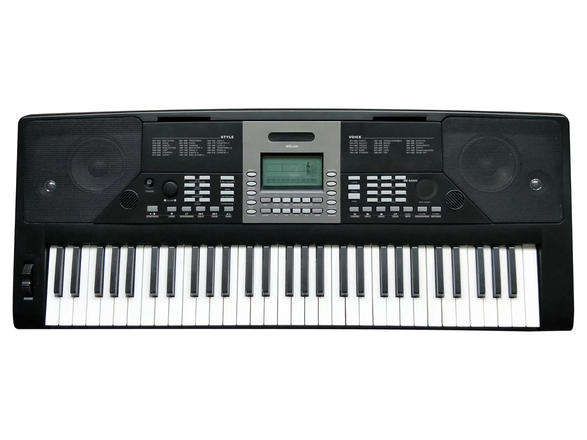 Müller MK-6280U  USB MP3 61 tuş org tuş hassasiyetli