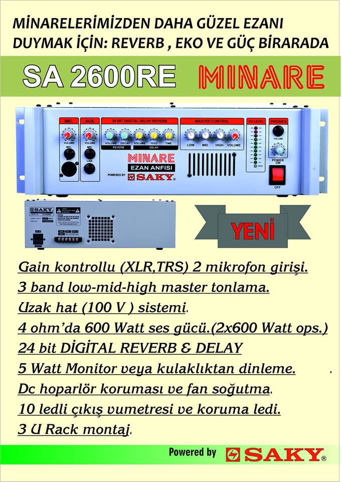 Saky Minare Amfisi Reverbli detay