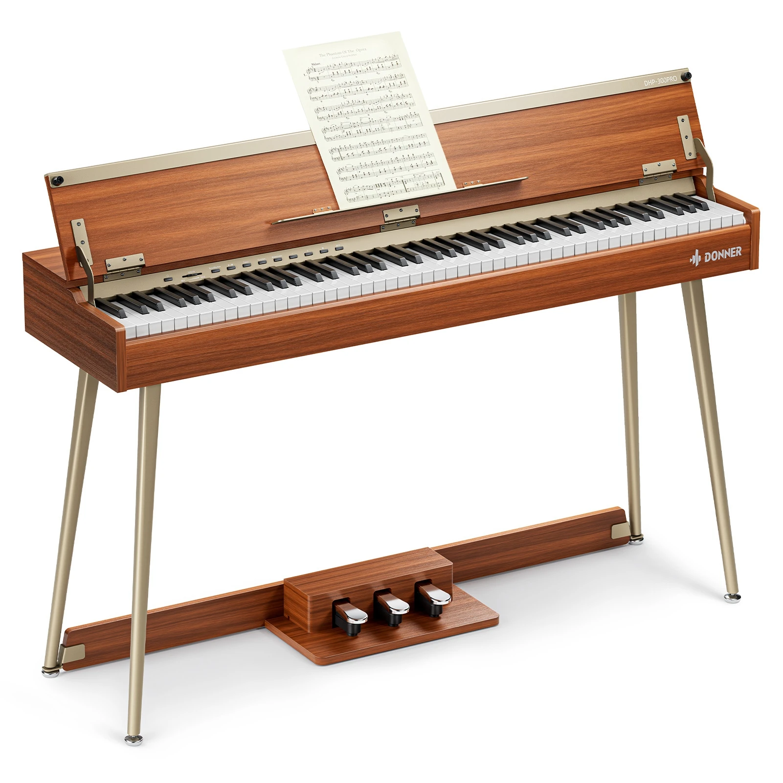 Donner DHP-300 Pro Dijital Piyano (Retro Wood) detay