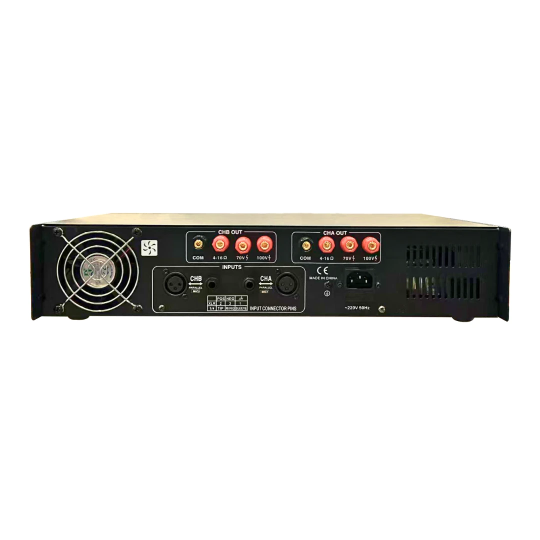 Bofmann TP-500STT 2x250 Watt Profesyonel Stereo Hat Trafolu Amplifikatör - 6,35 mm Jak Girişli Detay