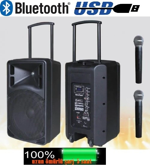 D-Sound Max-10Pa Taşınabilir Şarjlı Hoparlör
