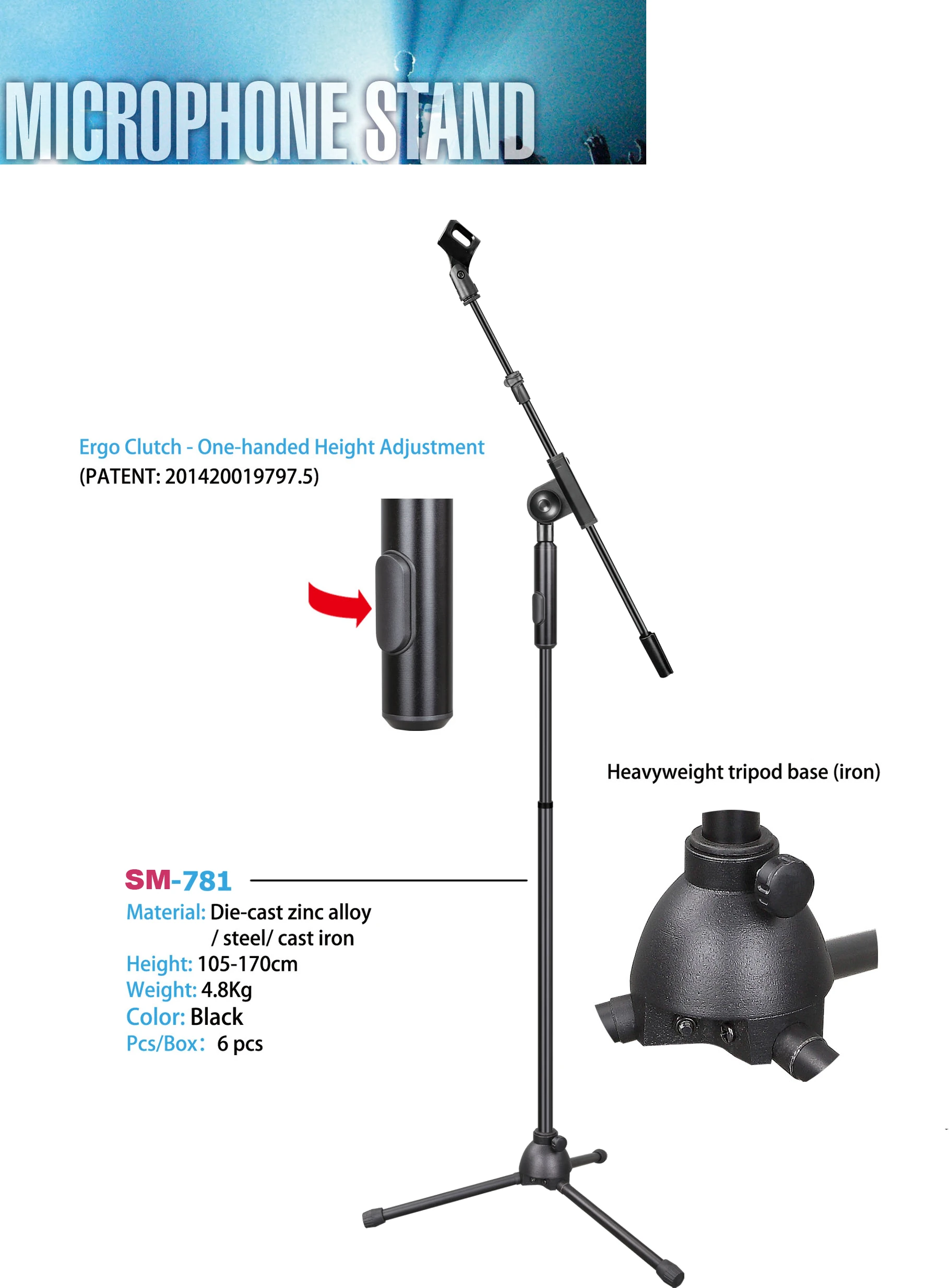D-Stand Sm-307 Mikrofon Stand
