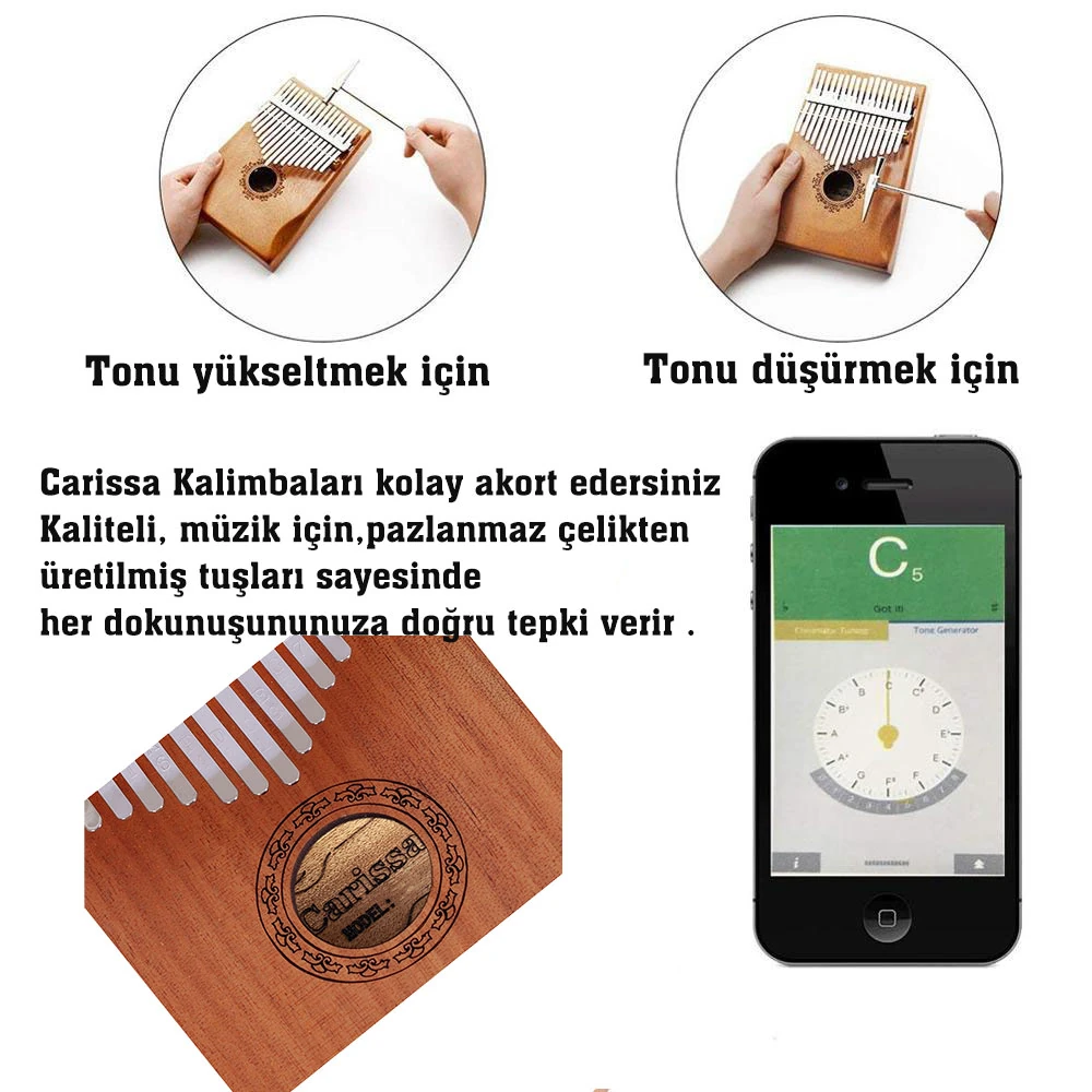 Carissa Kalimba Elektro Comfort Kl-170Er 17 Tuş görünüm