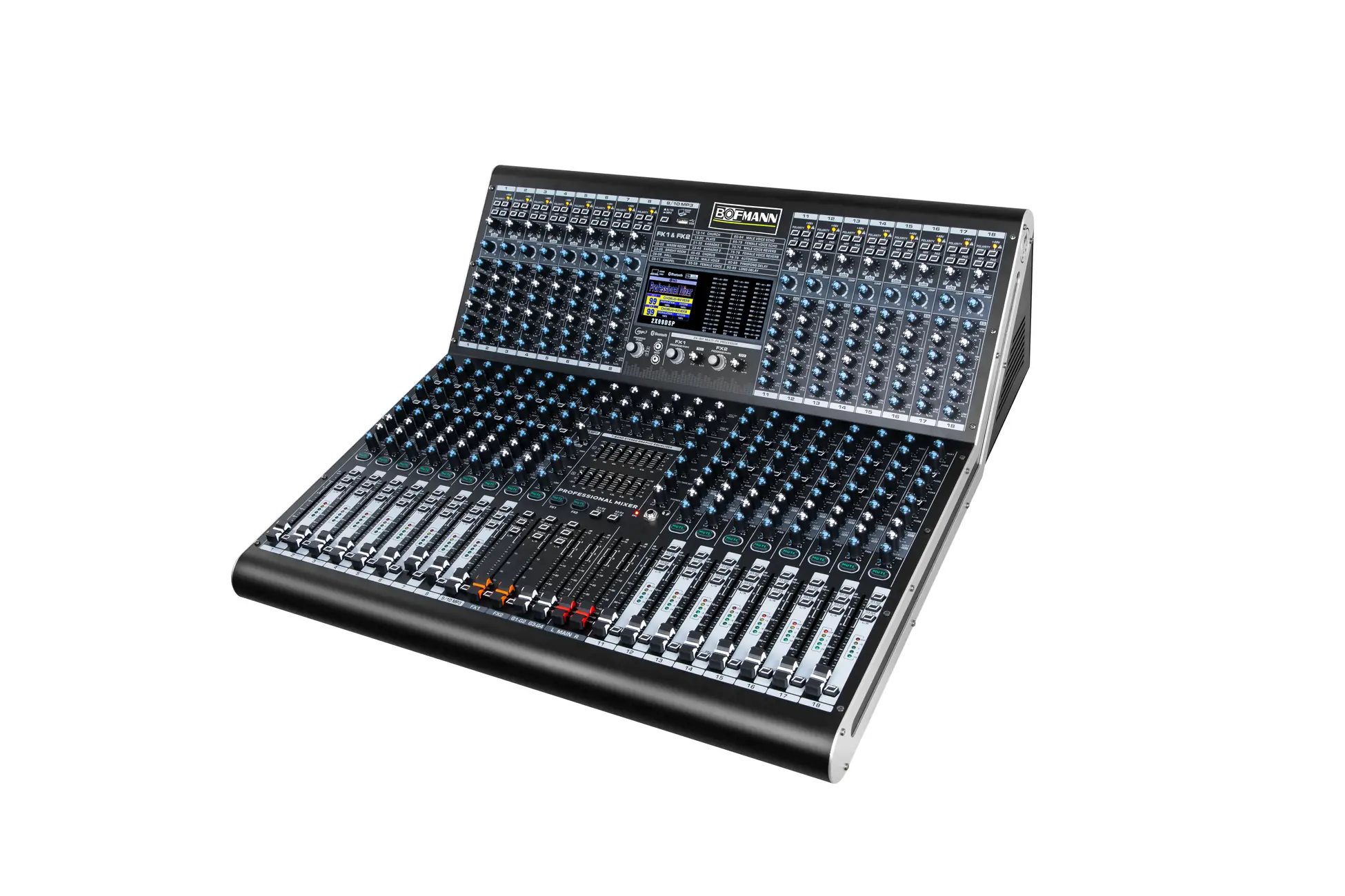 Bofmann BF-FX16 18 Kanallı 2x99 DSP Efektli USB Ve Bluetooth Özellikli Amfisiz Mikser Detay