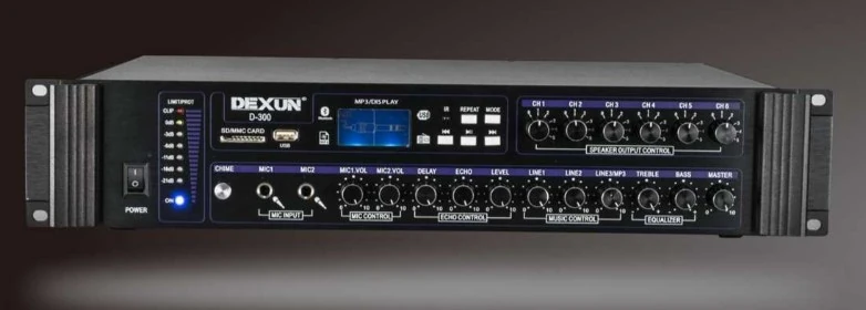 Dexun D-300 250W Mikser Amfi 6 bölgeli