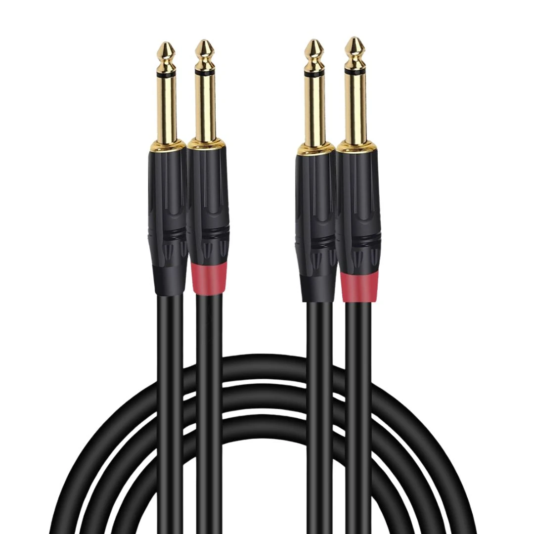 VegGieg V-A609 3.5mm to 6.35mm Stereo TRS Enstrüman Amfi Aux Ses Kablosu