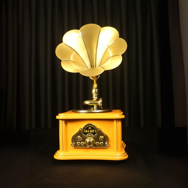 Müller Md-88 Dekoratif Bluetooth Gramofon Orangewood 220*200*400Mm görünüm