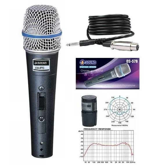 Dynamic Kablolu Mikrofon D-Sound Ds-57B görünüm
