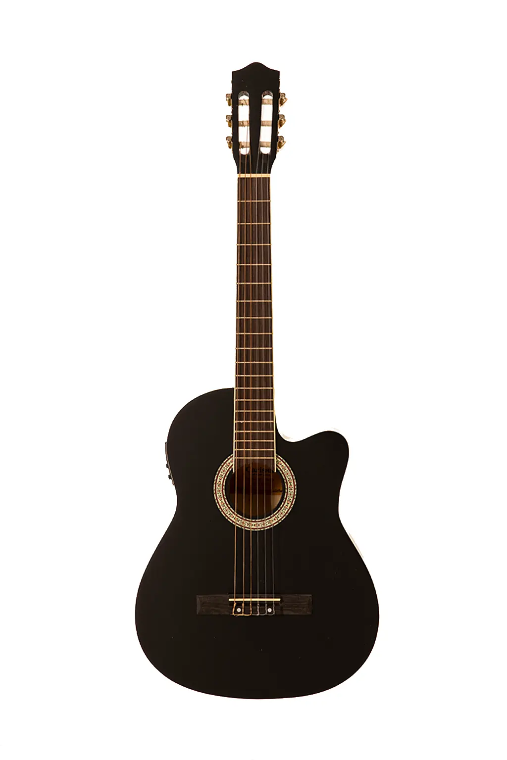 Carissa CG-155C BK Siyah Elektro Klasik Gitar Ihlamur Gövde Aktaş Müzik