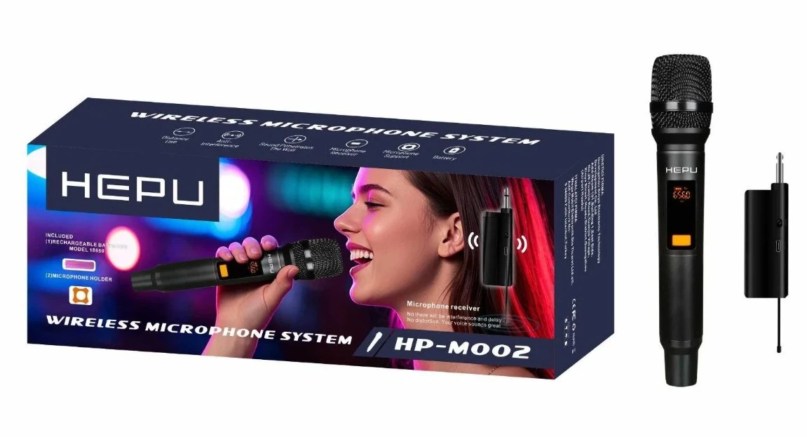 Hepu Kablosuz Mikrofon Sistemi HPM002