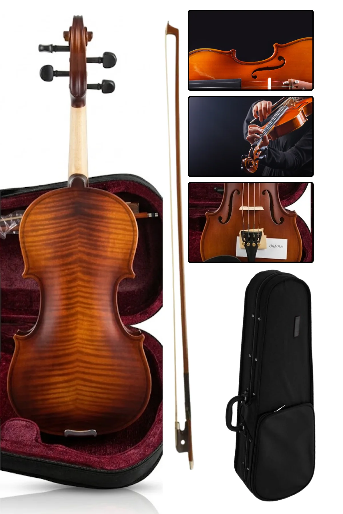 Müller Mv-044H Mat Lamine Ağaç Tam Boy Keman detay