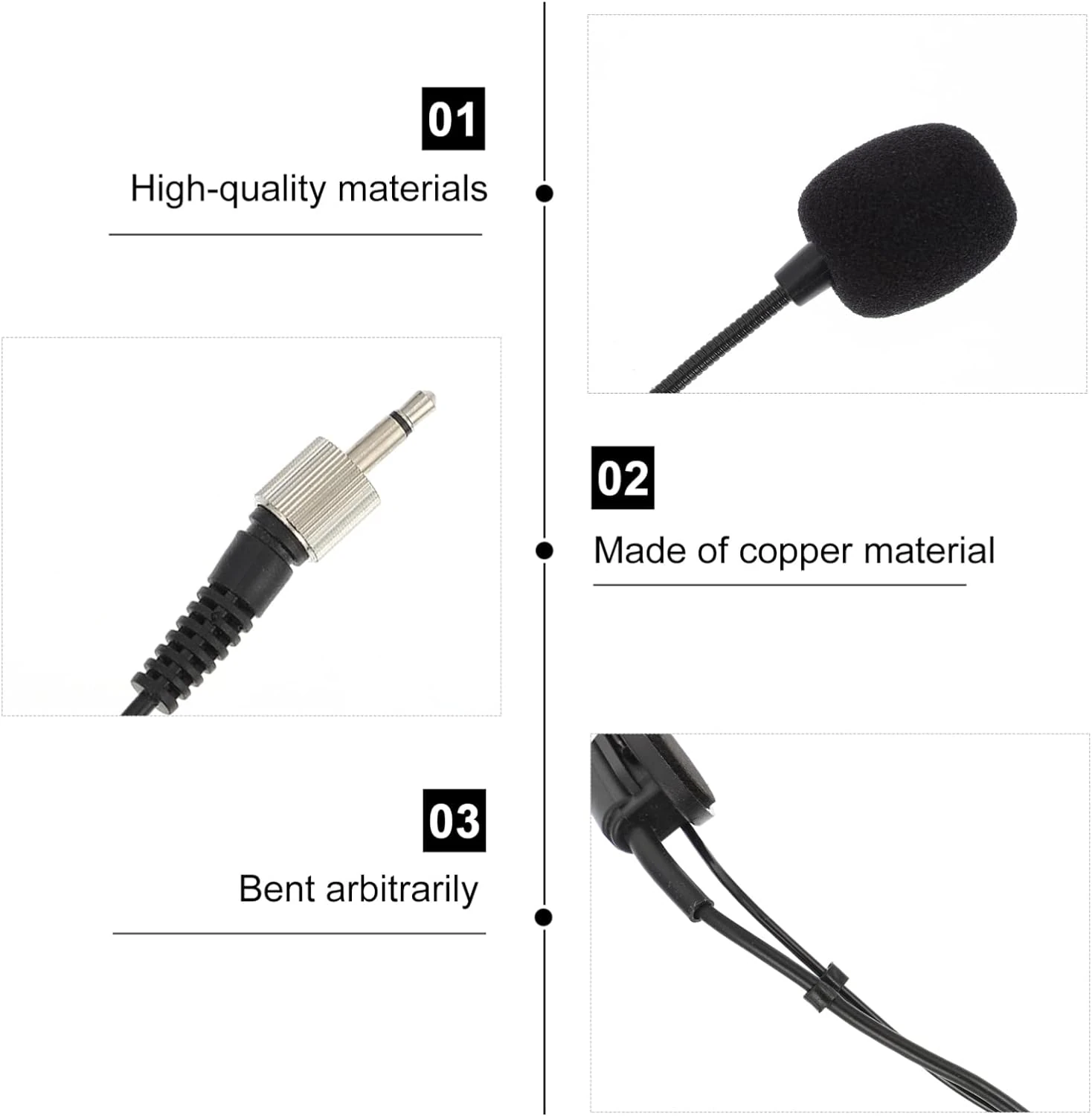 Hs-05 Headset Mikrofon Ts Vidalı Kilitli detay