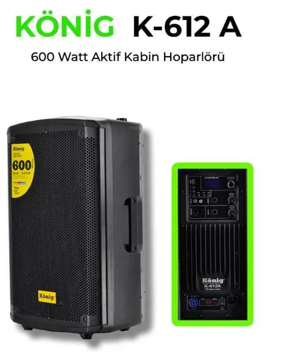 König K-612/A 12'' 600W Aktif Kabin
