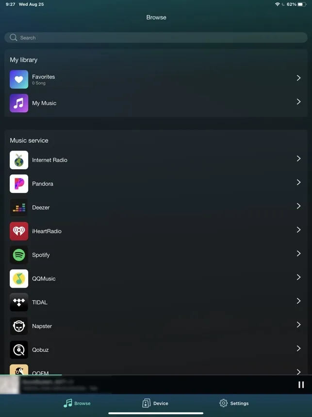Bofmann BF MWP10 Internet Audio Player View