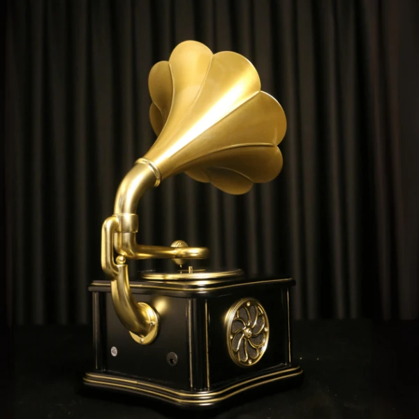 Müller Md-88 Dekoratif Bluetooth Gramofon Black 220*200*400Mm görünüm