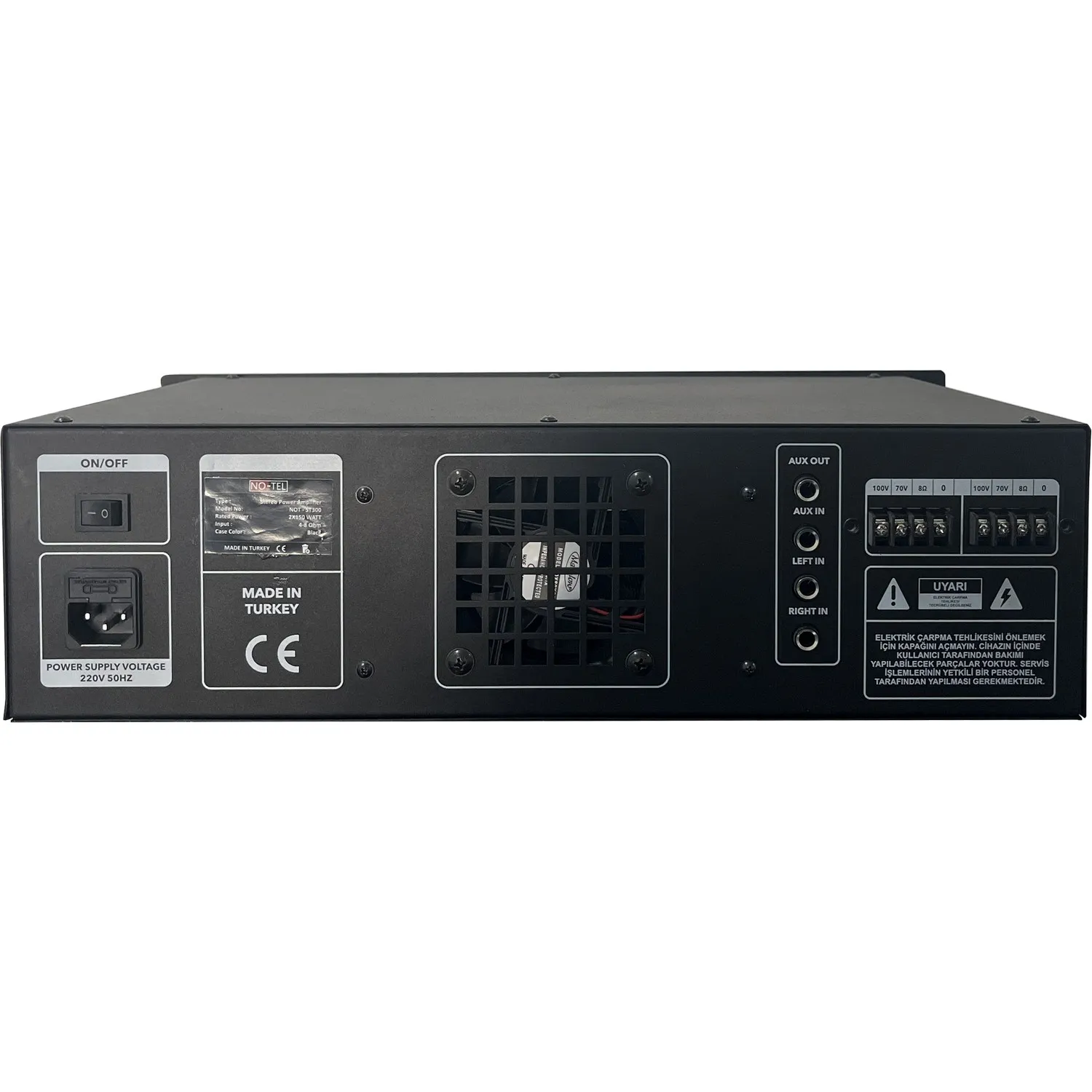 Bofmann TP 300STT 2x150 Watt Hat Trafolu Stereo Güç Amplifikatörü - XLR / Speakon Bağlantılı Detay