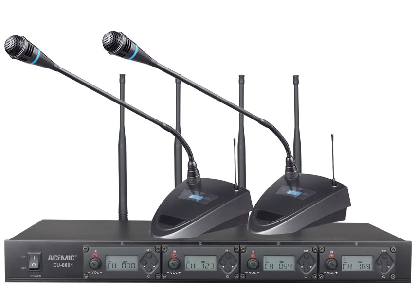Acemic Eu-8804 4Lü Wireless Conference Microphone