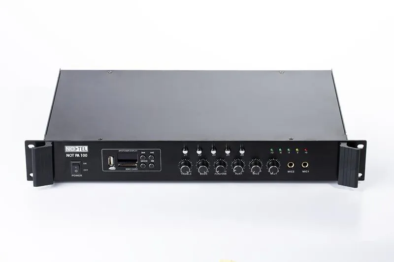 Notel NOT PA100 100 Watt Hat Trafolu 5 Bölgeli (Aç/Kapa) Amfili Mikser