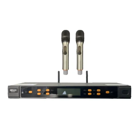 Bofmann BF K102H UHF 2x100 Kanal Kablosuz Çift El Mikrofonu