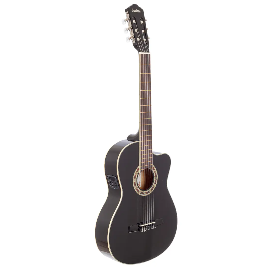 Carissa CG-200 SCE BK İnce Kasa Siyah Elektro Klasik Gitar Aktaş Müzik