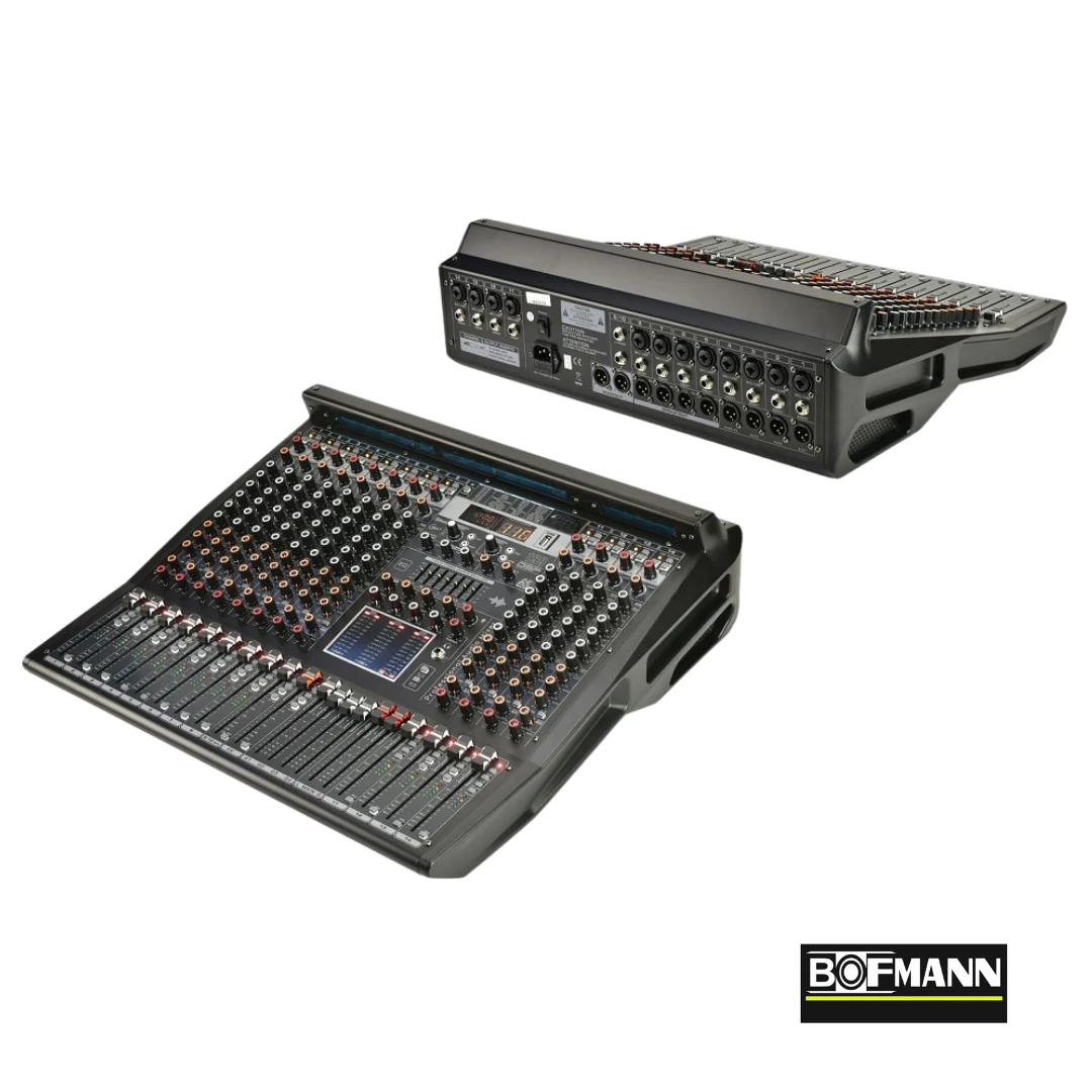 Bofmann BF-PRO12 14 Kanallı 2x380 DSP Efektli 4 Grup Çıkışlı Amfisiz Mikser