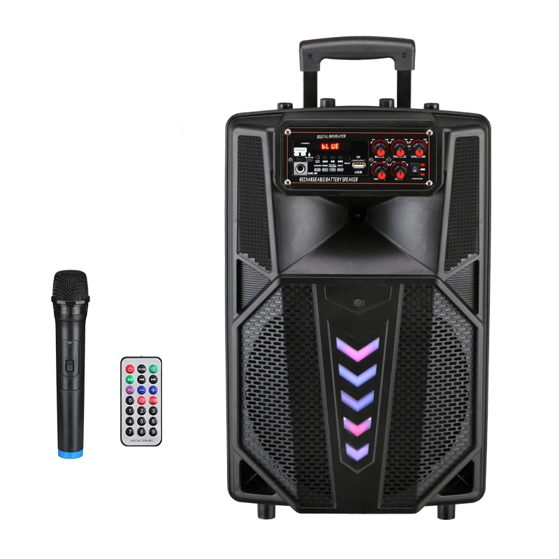 Lt-1205 Şarzlı ve Bluetooh ve Telsiz Mikrofonlu Karaoke Party Box Taşınabilir Şarjlı Hoparlör