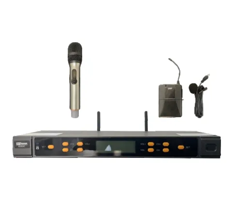 Bofmann BF K102HC UHF 2x100 Kanal El Ve Yaka Kablosuz Mikrofon Seti