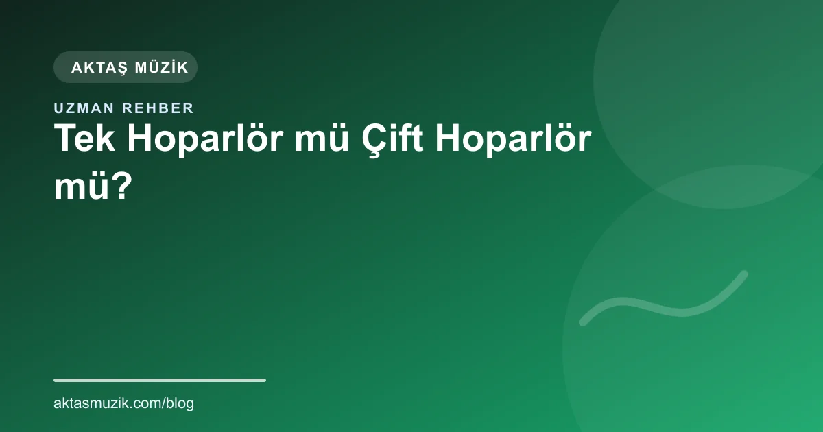 Tek Hoparlör mü Çift Hoparlör mü?