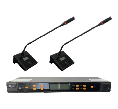Bofmann BF K102T UHF 2x100 Kanal Kablosuz Çift Masa Mikrofonu