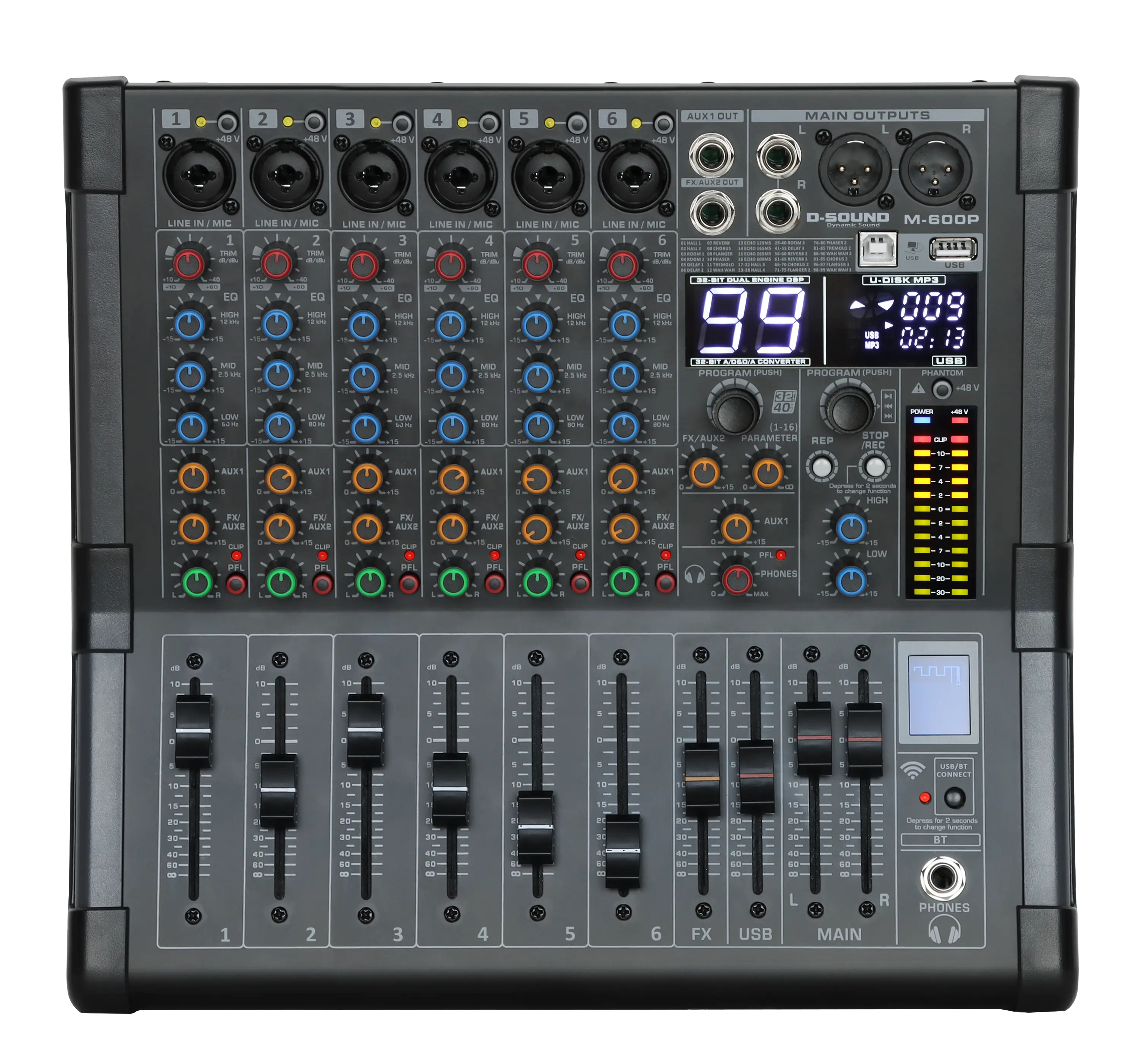 D-Sound M-400P-Pro 4 Kanal Power Mixer