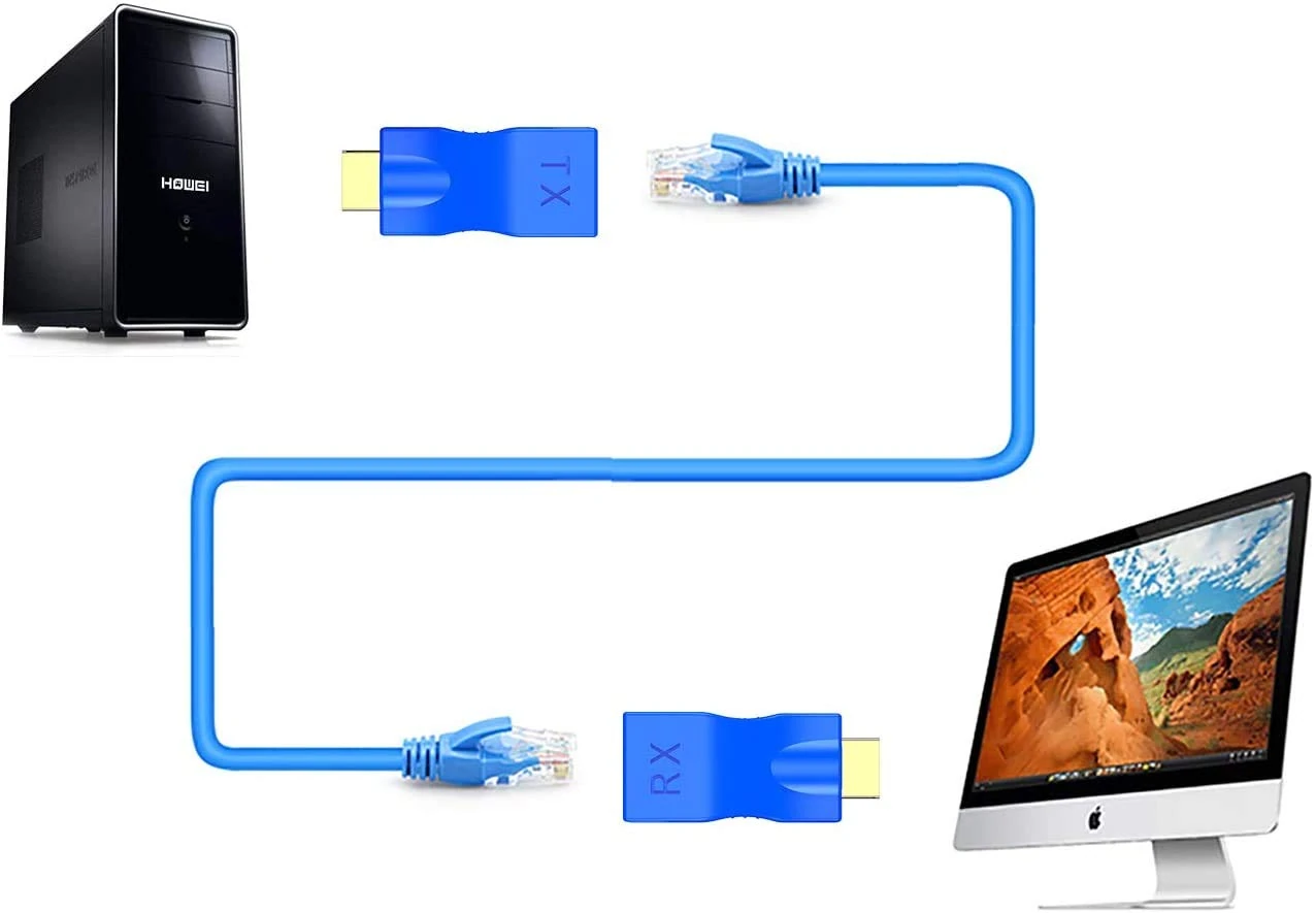 Hdmi-Hdmi 30Metre Extender 4K-3D Cat5E/Cat6 Hdmi Uzatıcı