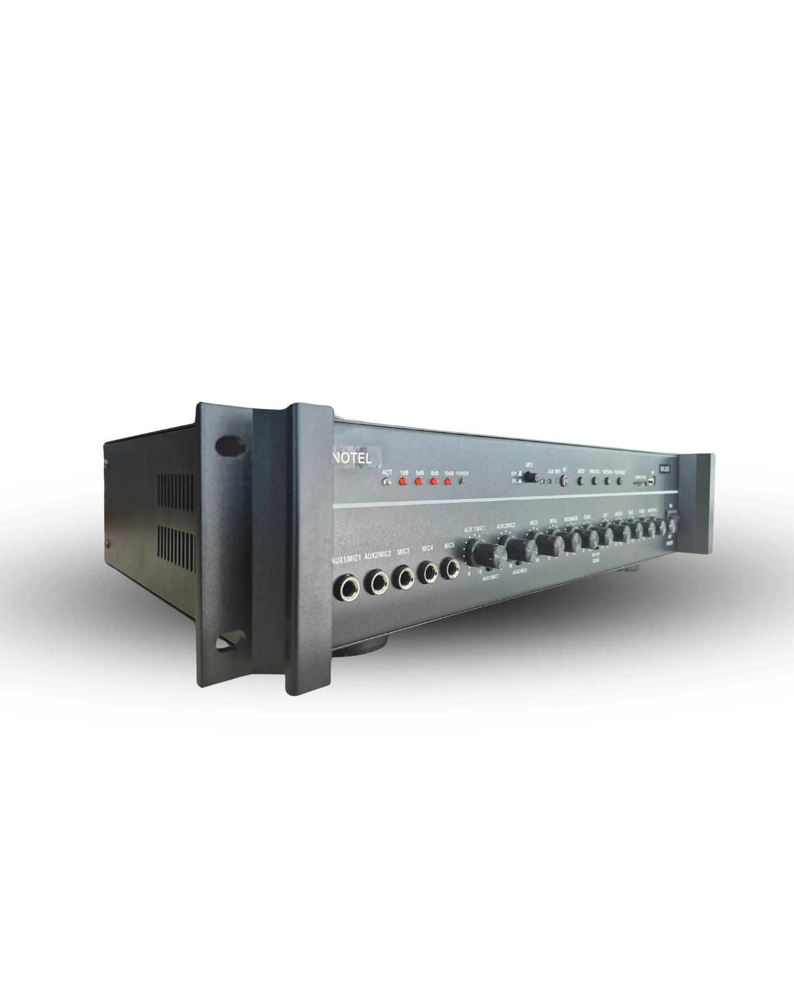Notel MA200 200 Watt Hat Trafolu 6 Mikrofon Girişli Amplifikatör Detay