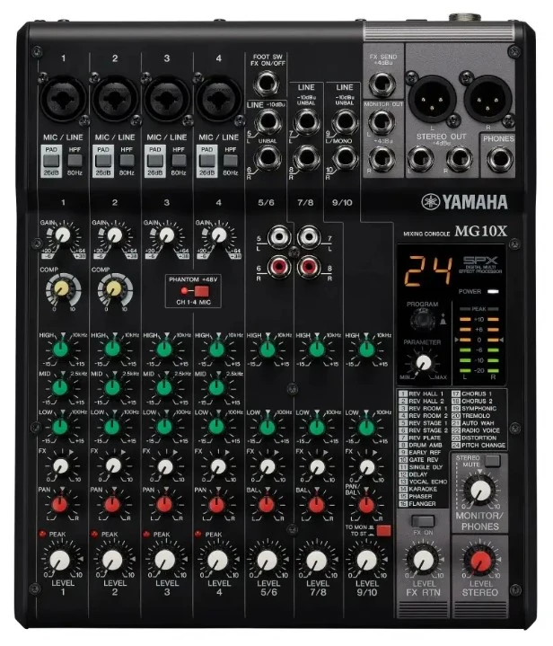 Yamaha MG10XCV 10 Kanal Analog Mikser Konsolu