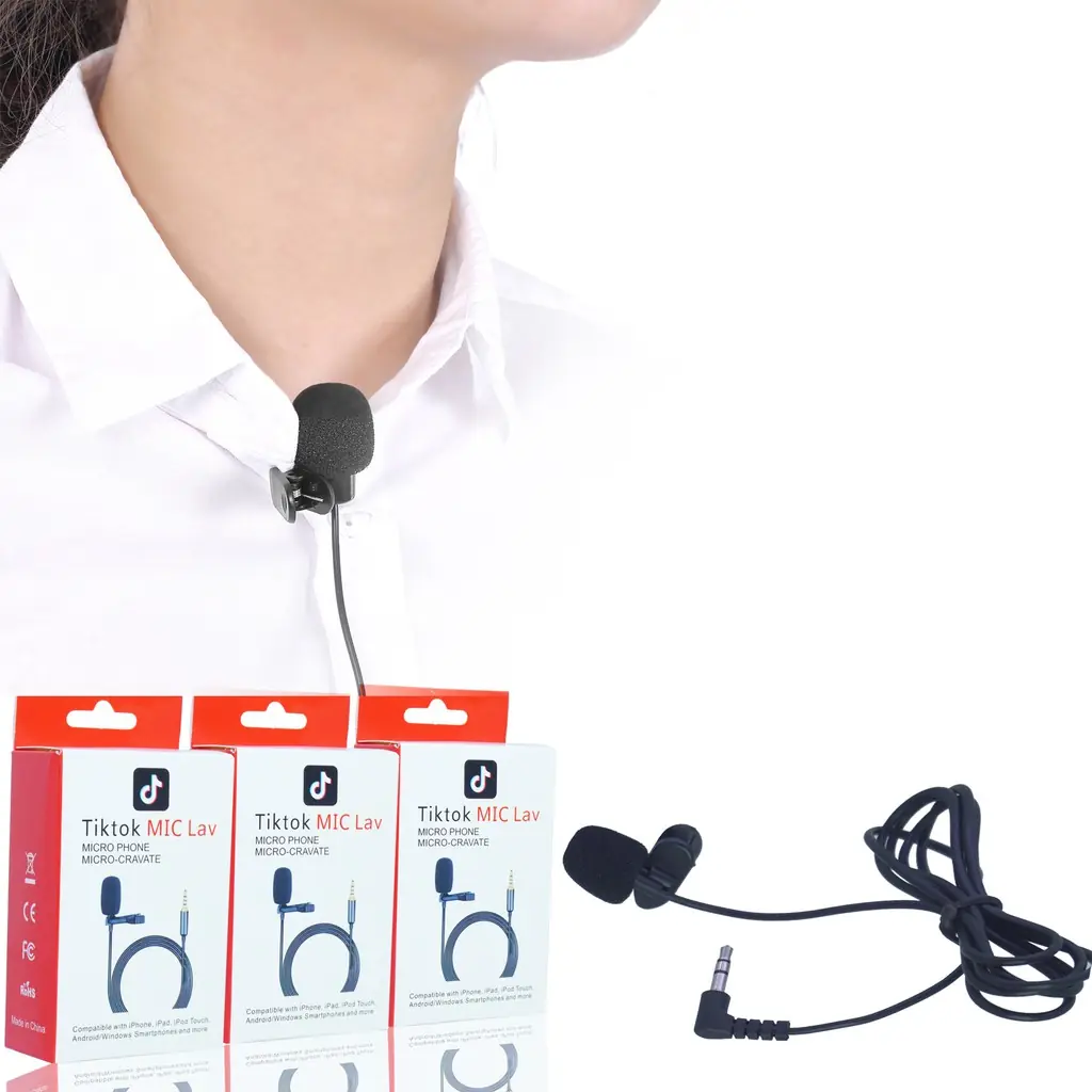 Tiktok Youtuber kablosuz yaka mikrofonu genel kullanım