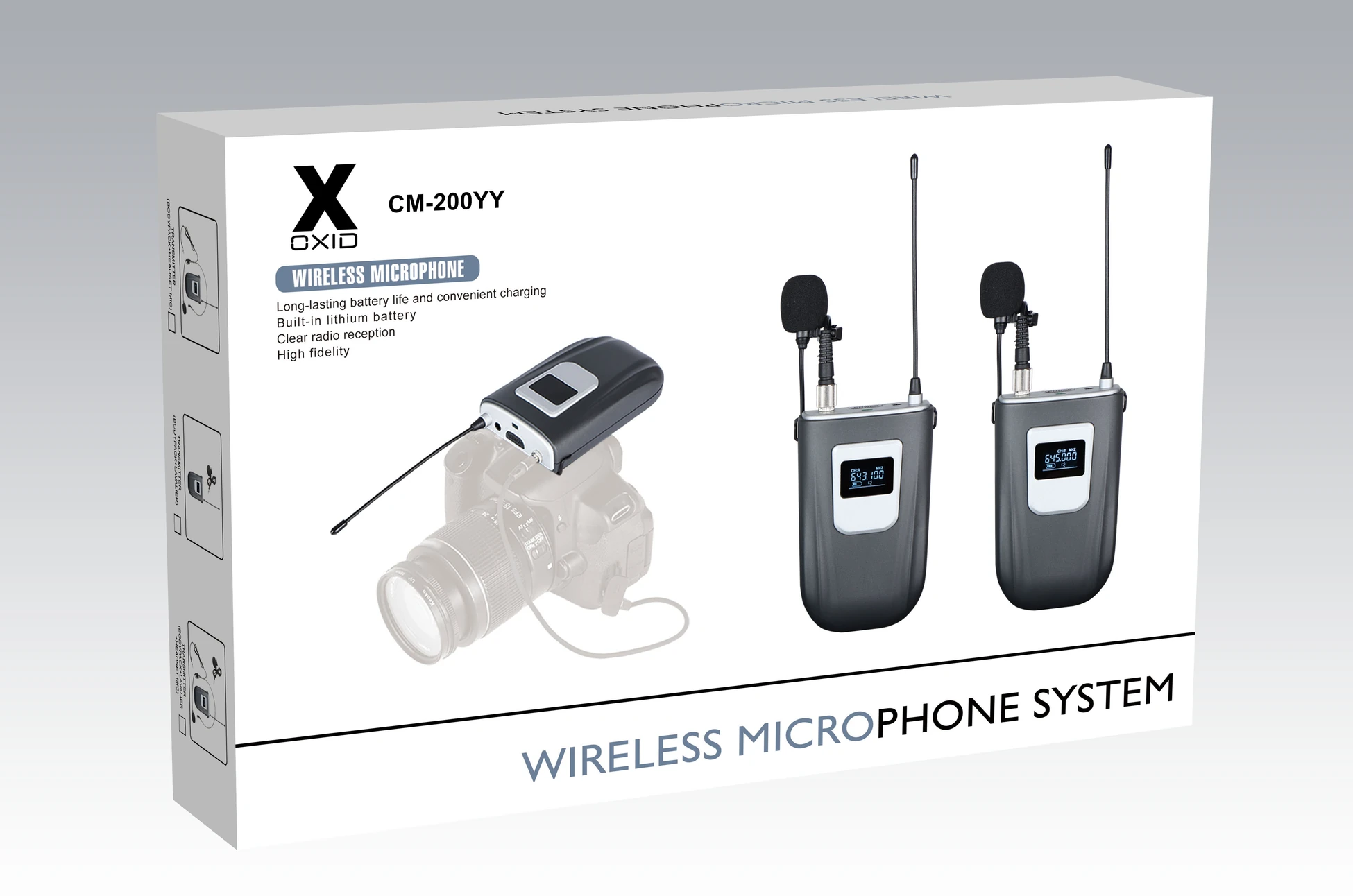 Cm-200Ey Kablosuz Yaka Ve El Kamera Mikrofonu detay