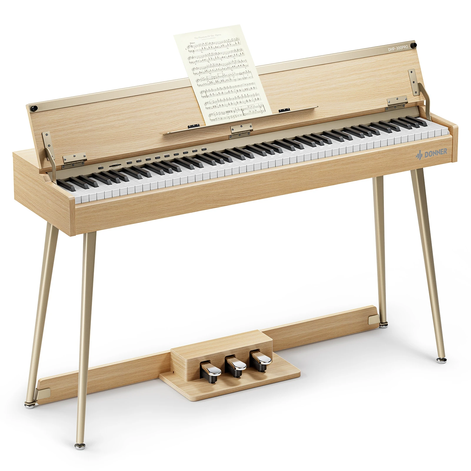 Donner DHP-300 Pro Dijital Piyano (Beige) görünüm