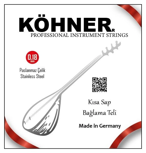 Pyramid Saz Teli 018 Kısa Sap Bağlama Teli detay