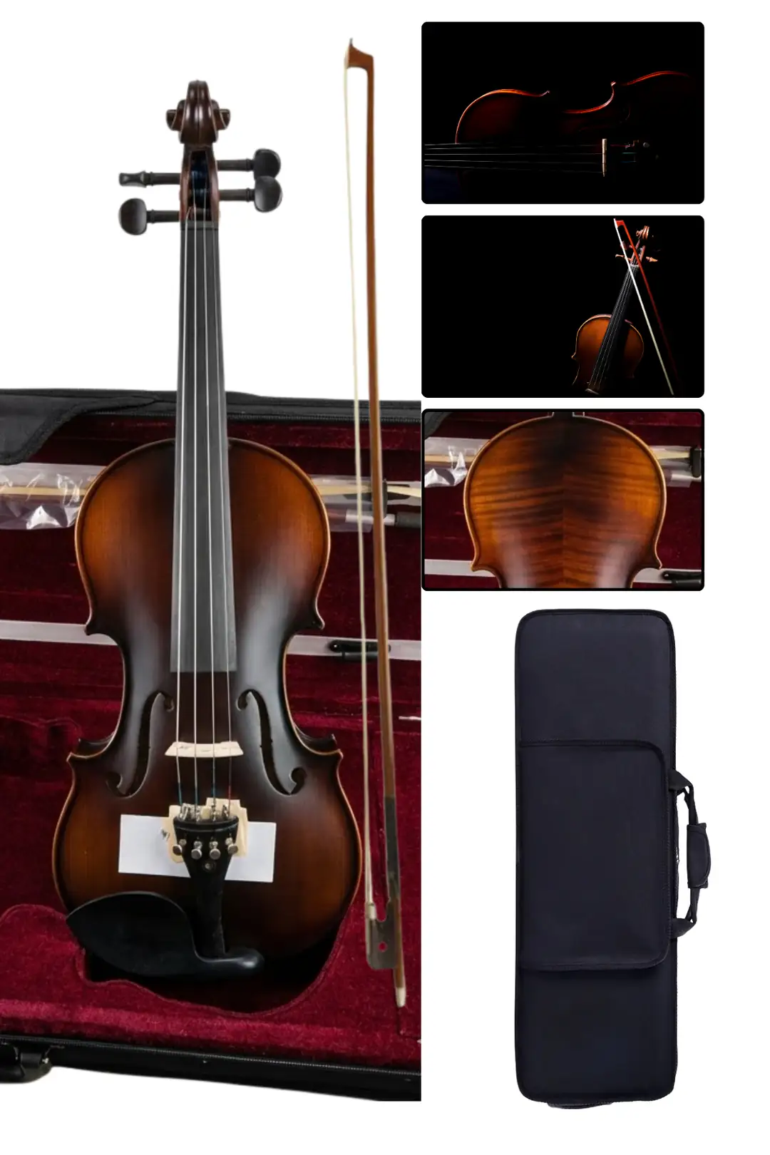 Müller Mv-244Mh Keman Solid Abanoz Klavye ve Burgular Aktaş Müzik