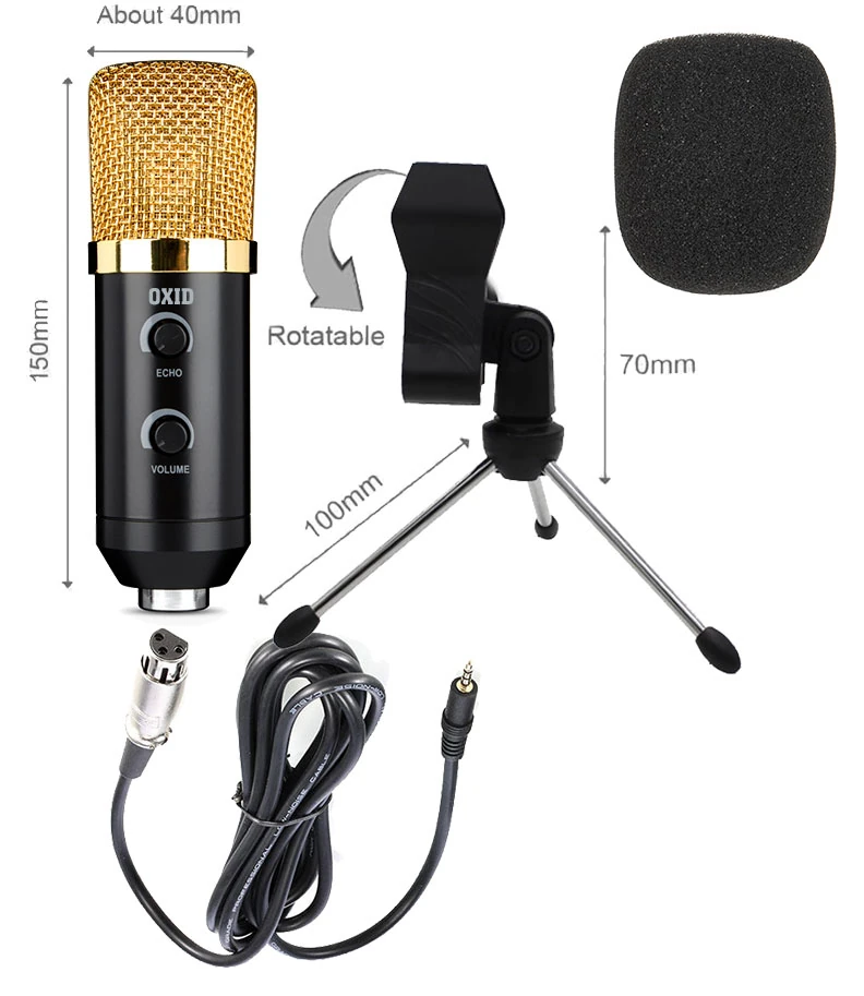 Oxid Bm-700 Echo 35Mm Jack Condenser Mikrofon detay