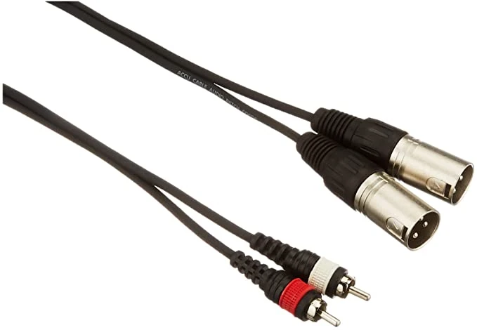 2M Male Xlr-Rca Plug 1 5 Metre