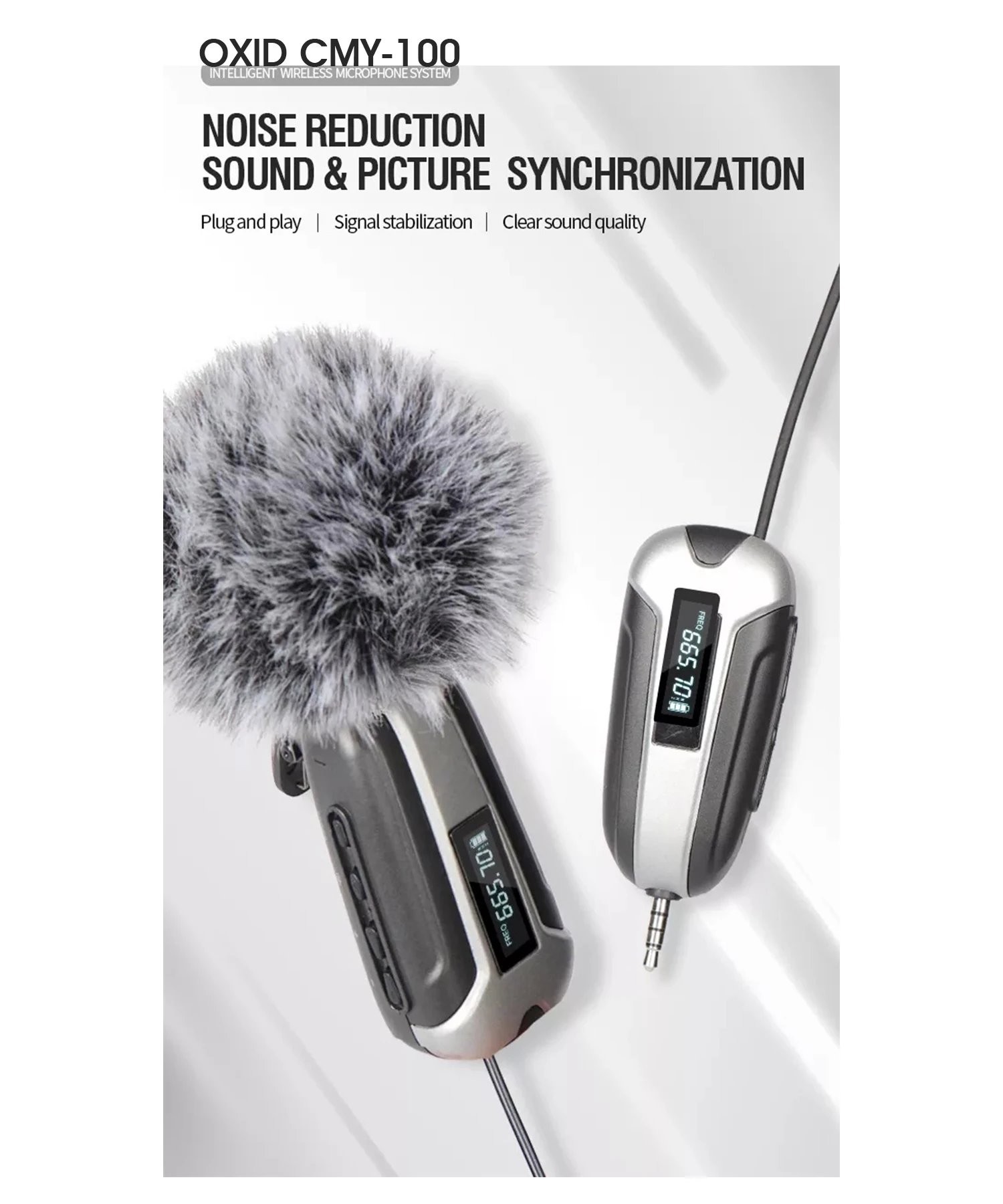 Cmy-100 Yaka Mikrofonu Kamera Ve Cep Telefonu Uyumlu görünüm