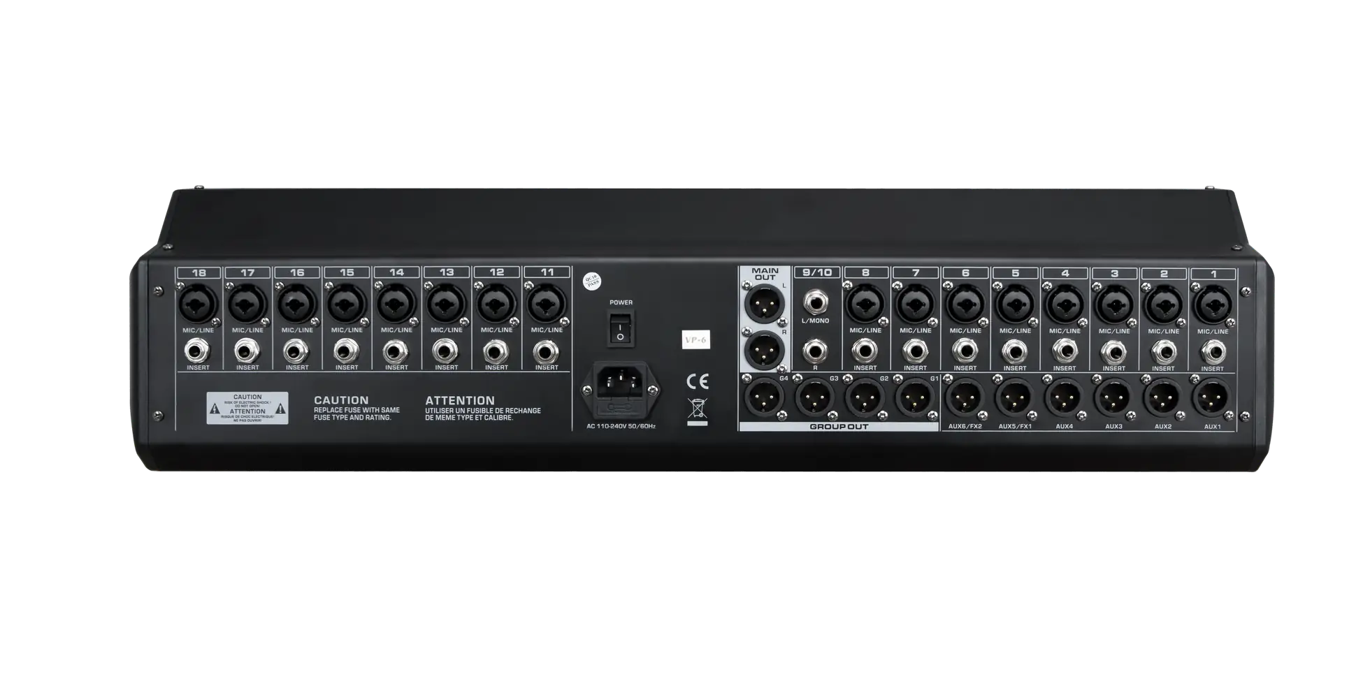 Bofmann BF-PRO16 18 Kanallı 2x380 DSP Efektli 4 Grup Çıkışlı Amfisiz Mikser Görünüm