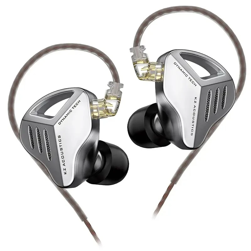 KZ ZVX kulaklık dinamik HIFI In-Ear Monitör Kulakiçi Kulaklık (Silver-Gümüş)