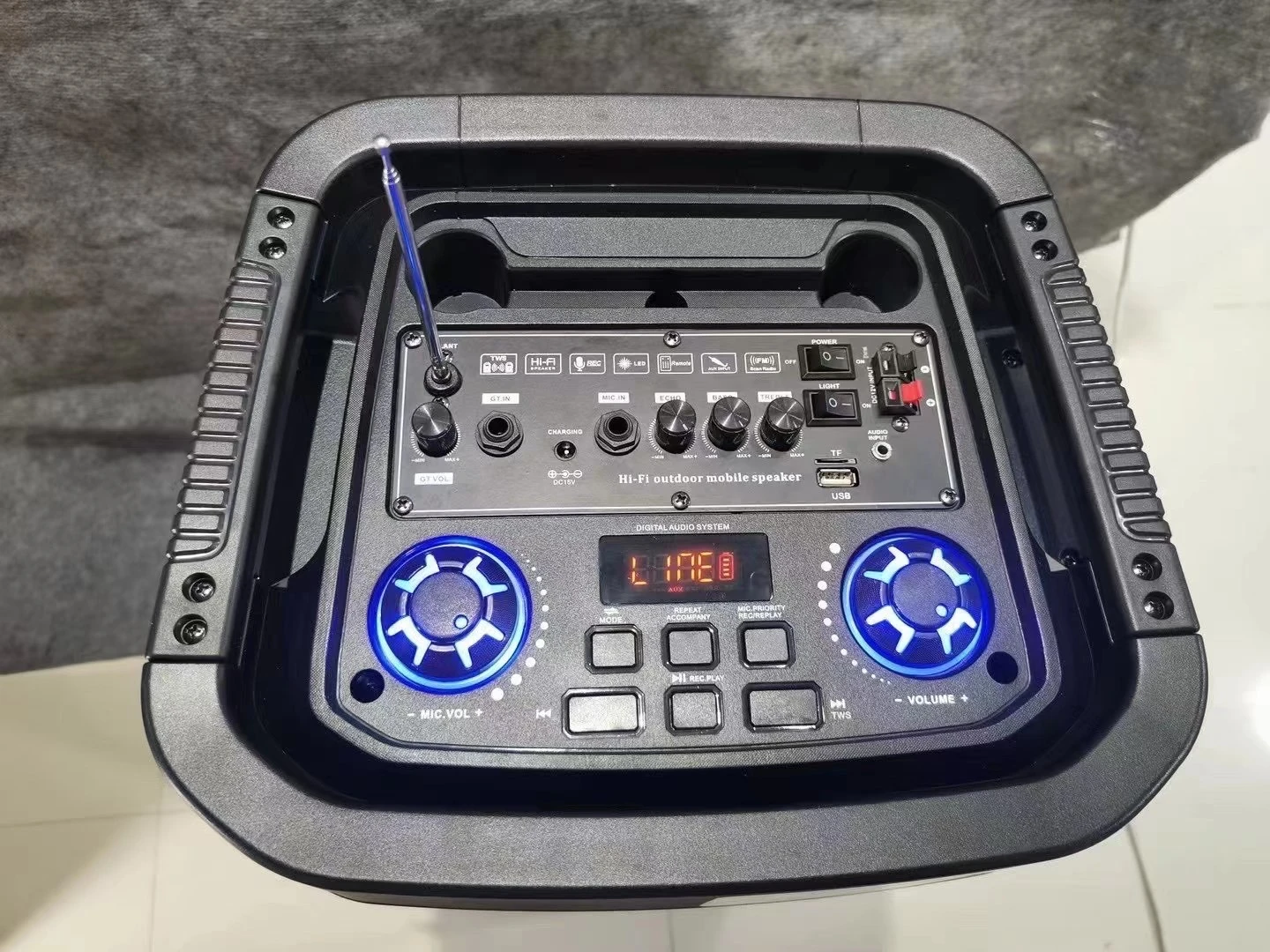 Sonıa Ch-9200 12 Inch Taşınabilir Şarjlı Hoparlör detay