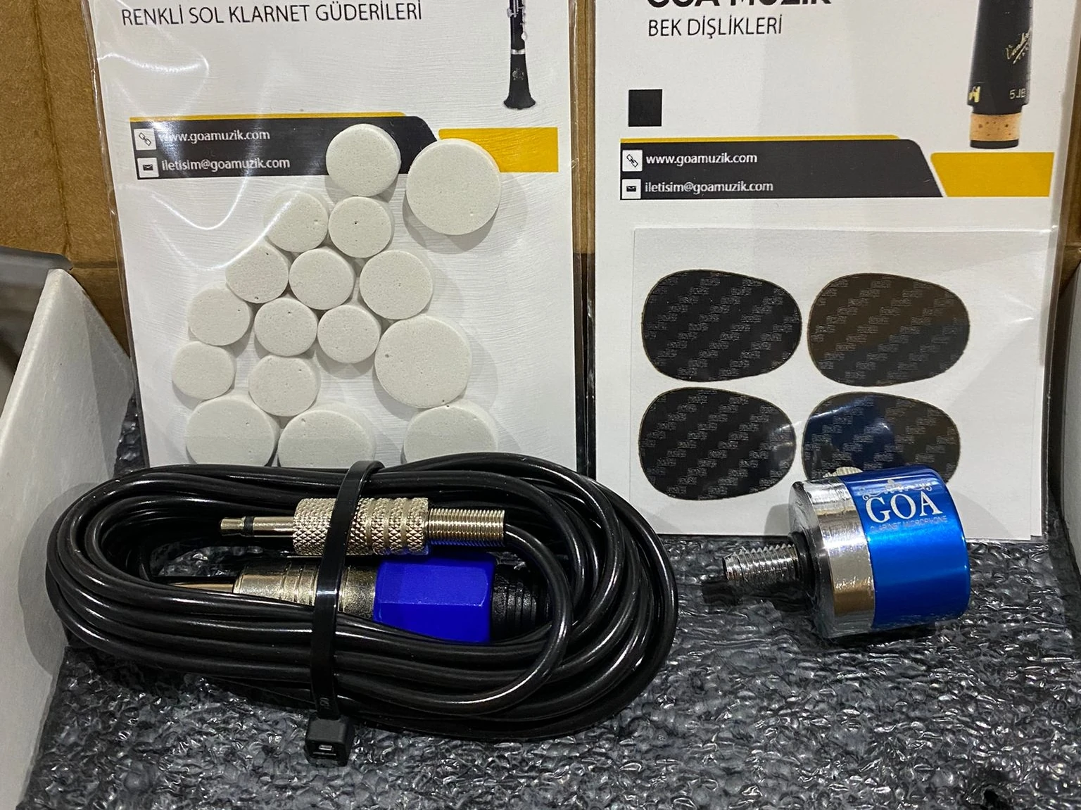 Goa Klarnet Mikrofonu Volümlü Set detay
